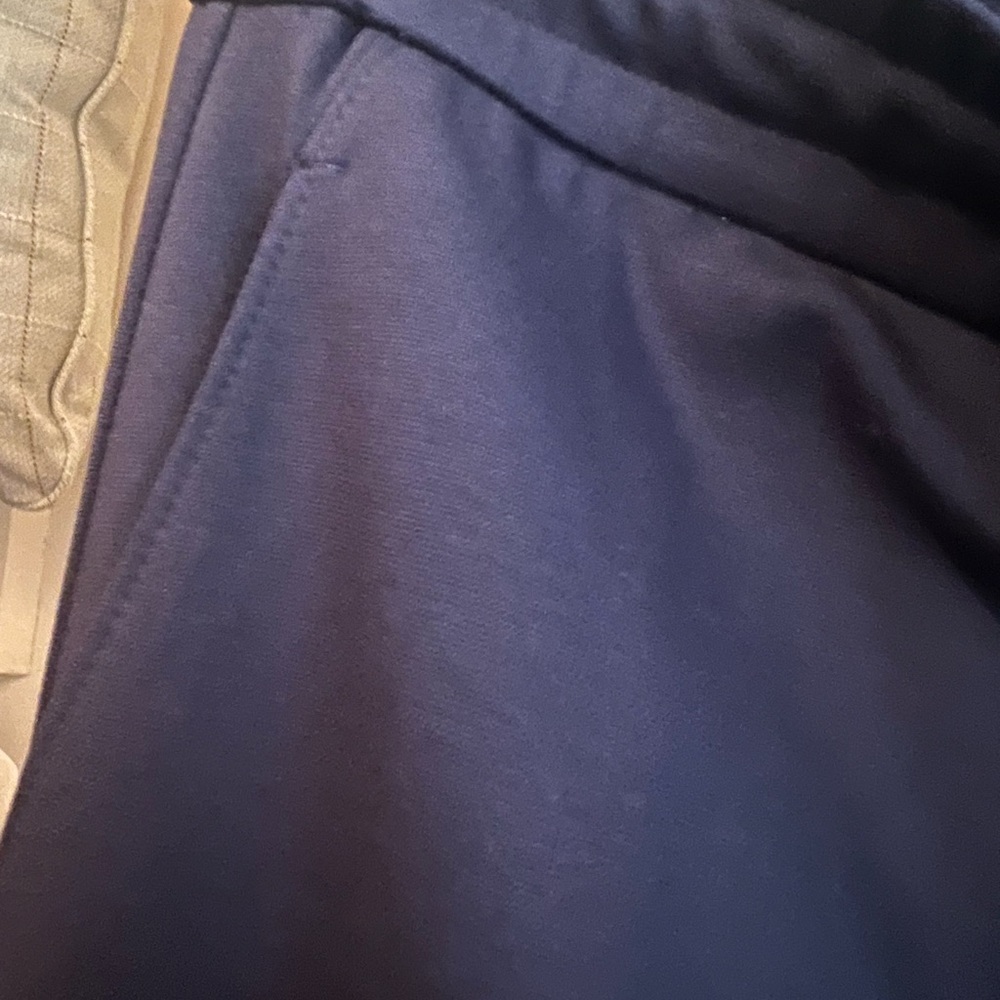 St John Navy Drawstring Pant Small Euc - image 3